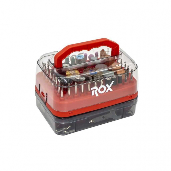 Set accesorii pentru masina de gaurit si frezat ROX Wood 153ROX0097, 316 piese