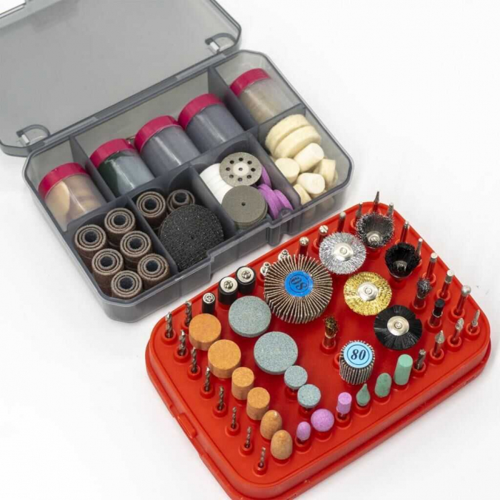 Set accesorii pentru masina de gaurit si frezat ROX Wood 153ROX0097, 316 piese [4]