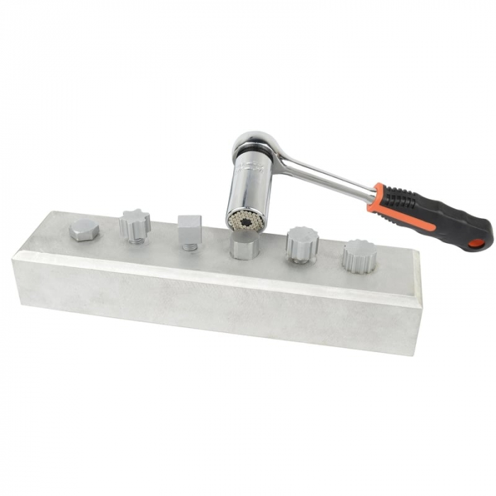 Set antrenor cu clichet si capat de tubulara 1/4'' Mannesmann 00190, Ø7-19 mm, 3 piese [2]