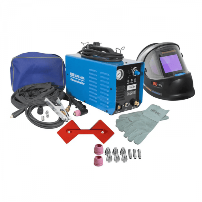 Set aparat de taiat cu plasma GPS 40 A + accesorii Gude 72105, 10-40 A