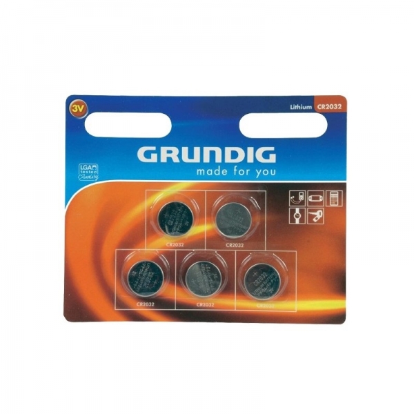 Set baterii Grundig G8711252141435, 5 bucati, 3V, 200mAh imagine 2021 casaidea.ro