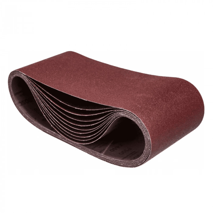 Set benzi de slefuire pentru masini de slefuit cu ax Scheppach 7903400705, 610 x 100 mm, granulatie K80-K120, 9 piese [2]