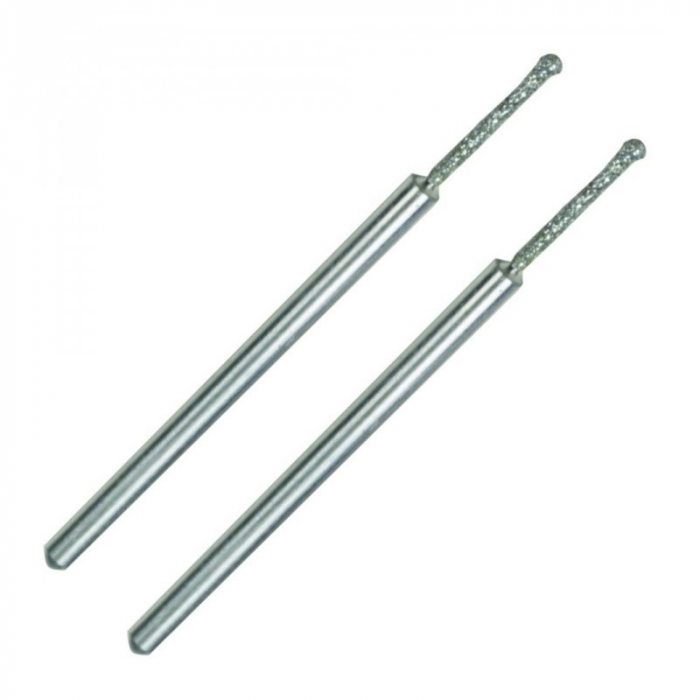 Set biaxuri diamantate cu varf sferic Micromot Proxxon 28230, Ø1.2 mm, 2 bucati [4]
