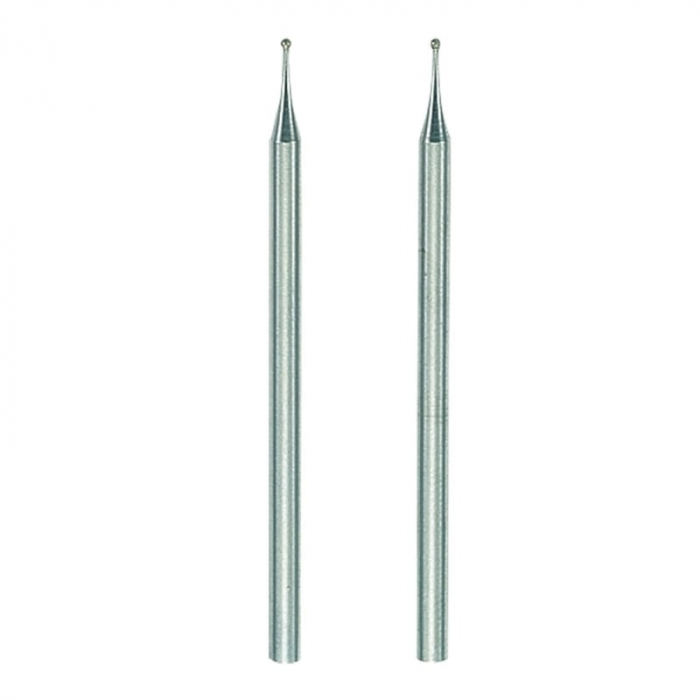 Set biaxuri diamantate de forma sferica Micromot Proxxon 28212, Ø1 mm, 2 bucati [2]