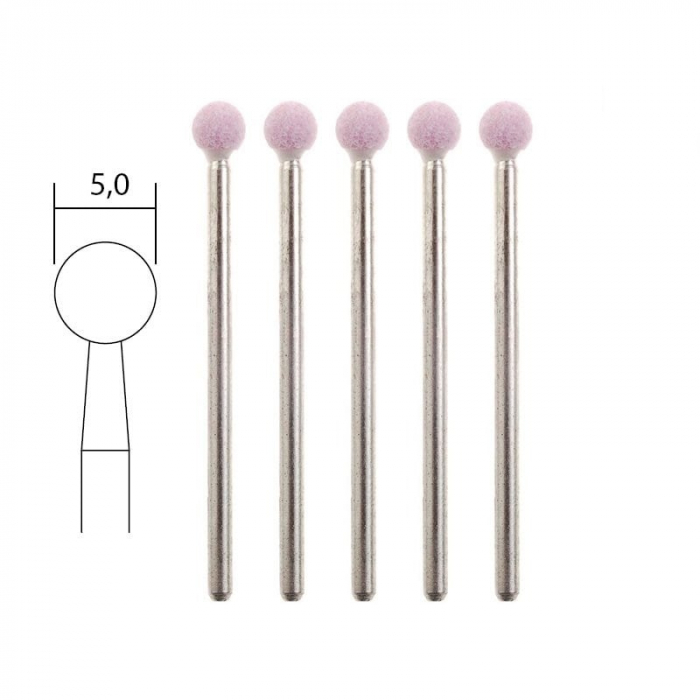Set biaxuri din corindon de forma sferica Micromot Proxxon 28772, Ø5 mm, 5 bucati [3]