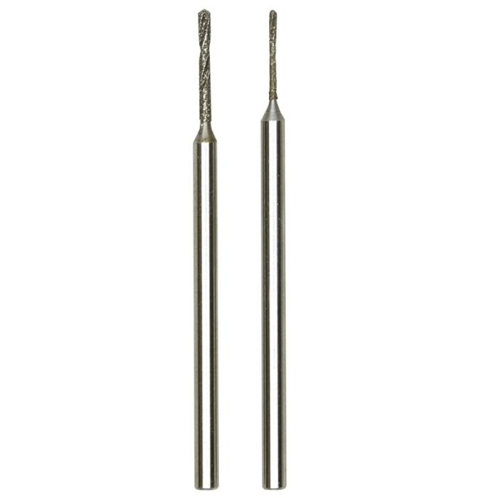 Set burghie diamantate pentru pietre semipretioase Proxxon 28255, Ø0.8-Ø1.2 mm, 2 piese [2]