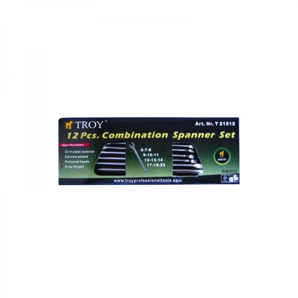 Set chei combinate Troy 21512, Ø6-22 mm, 12 piese [3]