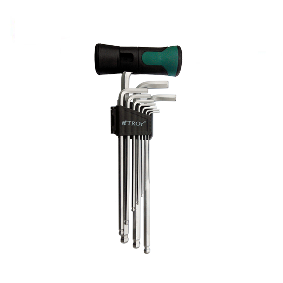 Set chei imbus Hex Troy 26202, Ø1.5-10 mm, cap rotund, 11 piese [2]
