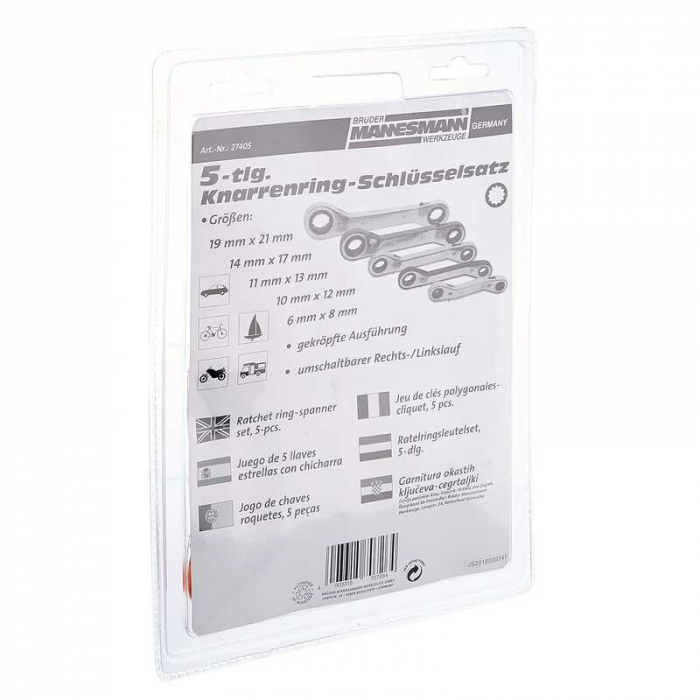 Set chei inelare cu clichet Mannesmann 27405, 5 piese [4]