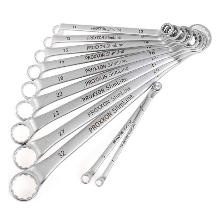 Set chei inelare dublu cotite Slim Line Proxxon 23812, Ø6-32 mm, 11 piese [1]