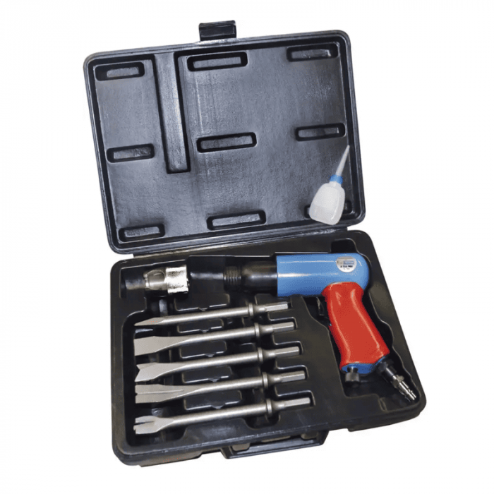 Set ciocan pneumatic si dalti Gude 75180, 6 piese [2]