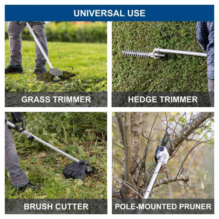 Set coasa electrica 4 in 1 fara acumulator BC-MFH400-X Scheppach 5904820900, 2x20 V [6]