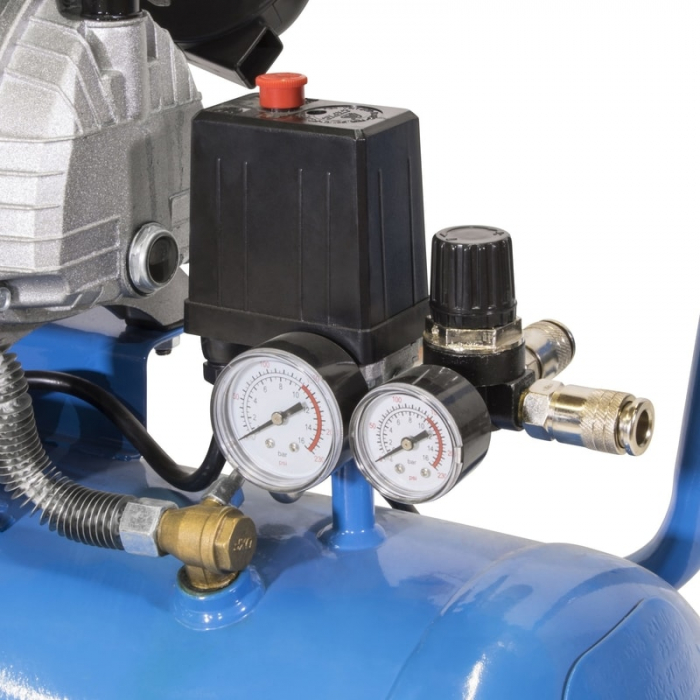 Set compresor cu doi cilindri 405/10/50 Gude 71177, 2200 W, 50 l, 10 bari, 15 piese [5]