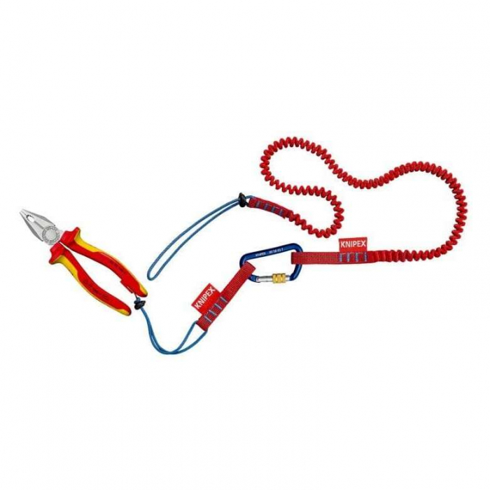 Set corzi de siguranta pentru scule si carabiniere Knipex 00 50 04 T BK, 1.5 Kg, 5 bucati [2]
