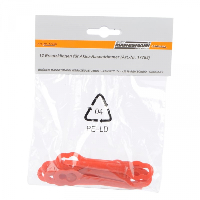 Set cutite de rezerva pentru motocoasa electrica Mannesmann 17785, 12 buc [2]