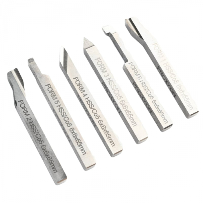 Set cutite pentru strung de metal FD 150/E Micromot Proxxon 24524, 6 piese [2]