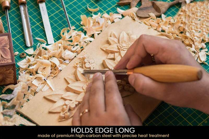 Set dalti in forma de U pentru sculptura in lemn Beavercraft SC01, 6 piese [5]