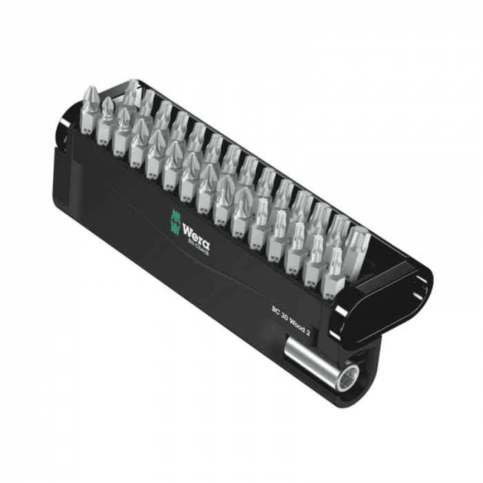Set de biti cu suport Bit-Check 30 Wood 2 Wera 05057432001, 30 piese