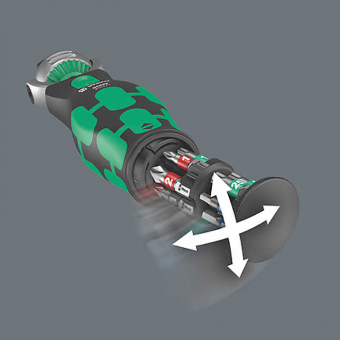 Set de biti si surubelnita cu clichet 12 in 1 Zyklop Pocket Wera 05004280001 [8]