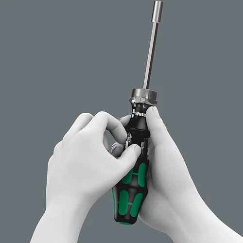 Set de biti si surubelnita cu clichet 7 in Kraftform Kompakt 27 RA 1 SB 1 Wera 05073660001 [5]