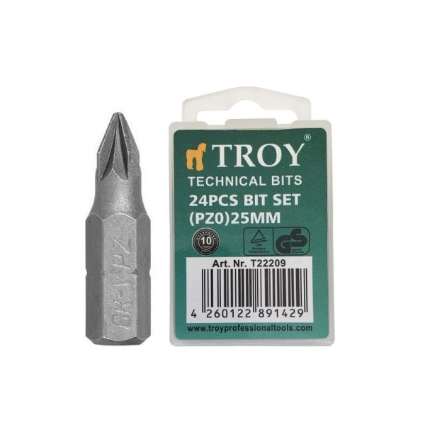 Set de biti Troy T22209, PZ0, 25 mm, 24 bucati [1]