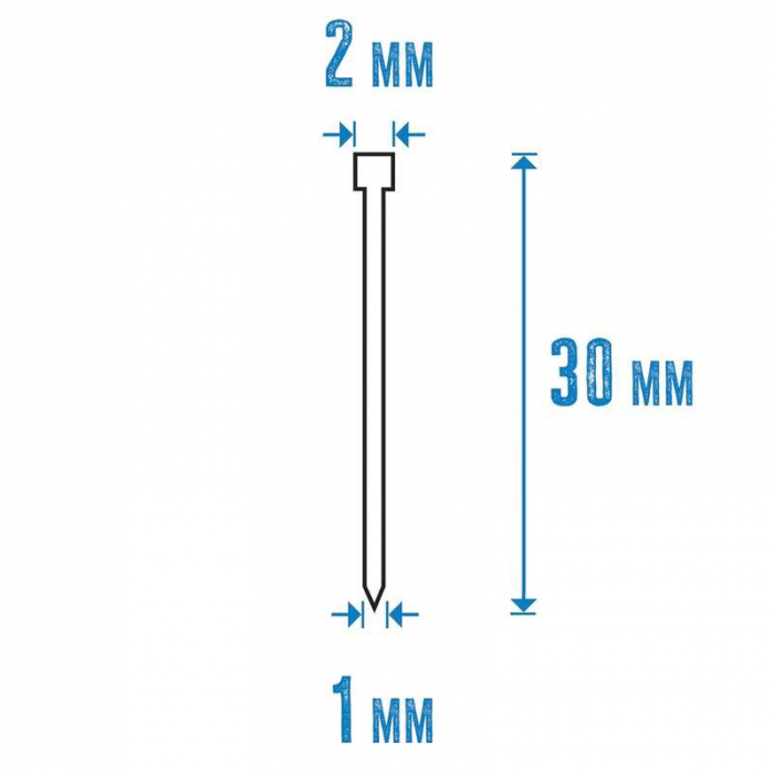 Set de capse pentru capsator pneumatic Gude 40215 , 30 mm, 5000 buc [2]