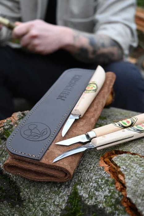 Set de cutite pentru sculptura in lemn Kirschen 3307000, 3 piese [7]