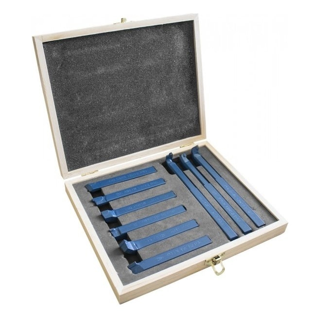 Set de cutite pentru strunjire metal de diferite forme Guede 40322, 9 piese casaidea poza 2022
