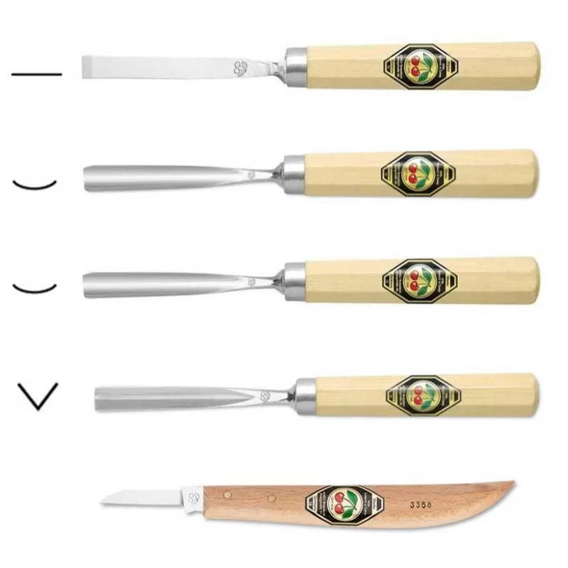 Set de dalti profesionale pentru lemn Kirschen 3436000, 200 mm, 5 piese [2]