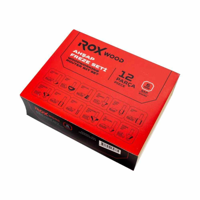 Set de freze pentru lemn ROX Wood 153ROX0309, Ø6 mm, 12 piese [6]