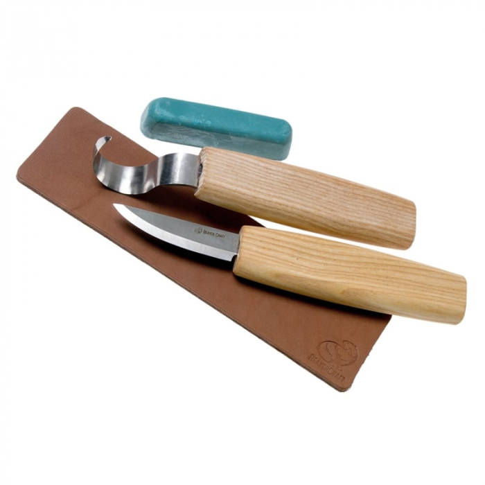 Set de sculptura in lemn BeaverCraft S01, 4 piese [2]