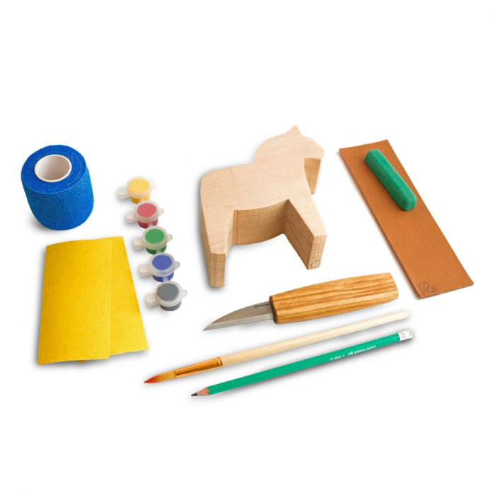 Set de sculptura calut BeaverCraft DIY02, 5 piese [2]