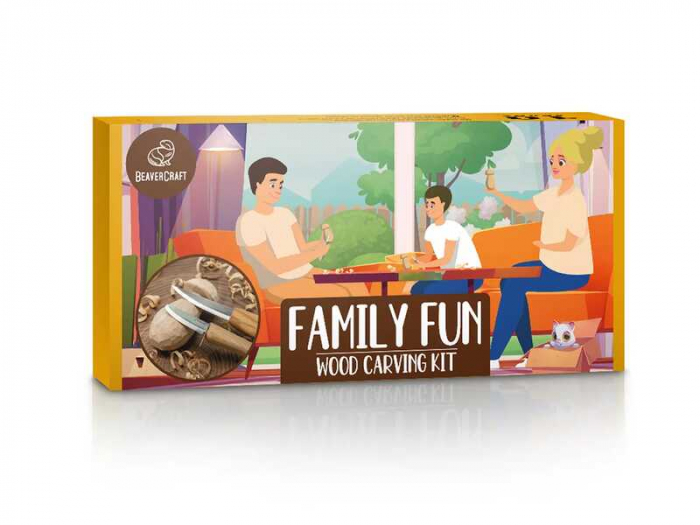 Set de sculptura ciuperca BeaverCraft DIY09 Family Fun, 26 piese [6]