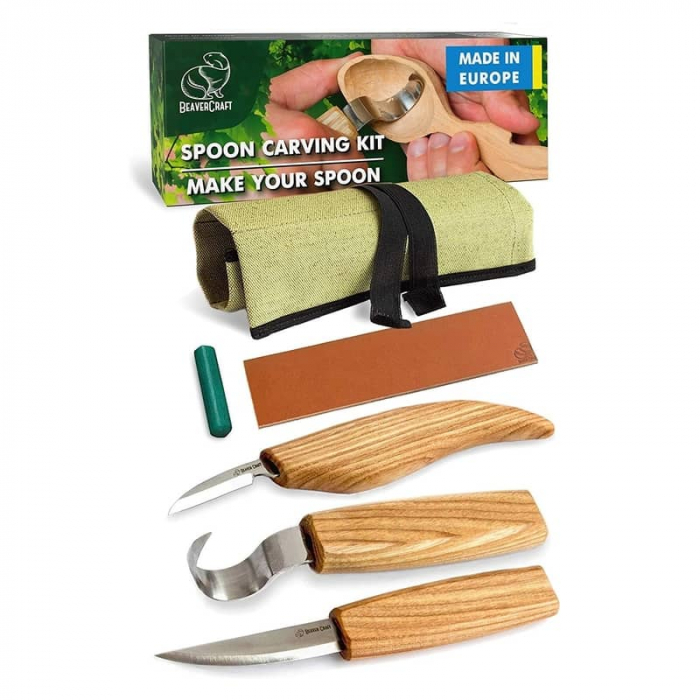 Set de sculptura in lemn BeaverCraft S13, 5 piese [3]