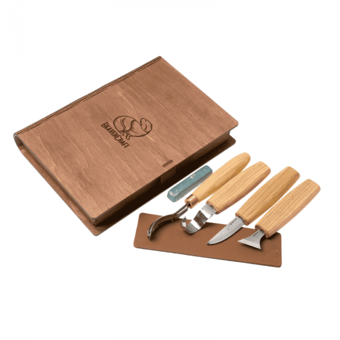 Set de sculptura in lemn, in cutie BeaverCraft S19book, 6 piese [2]