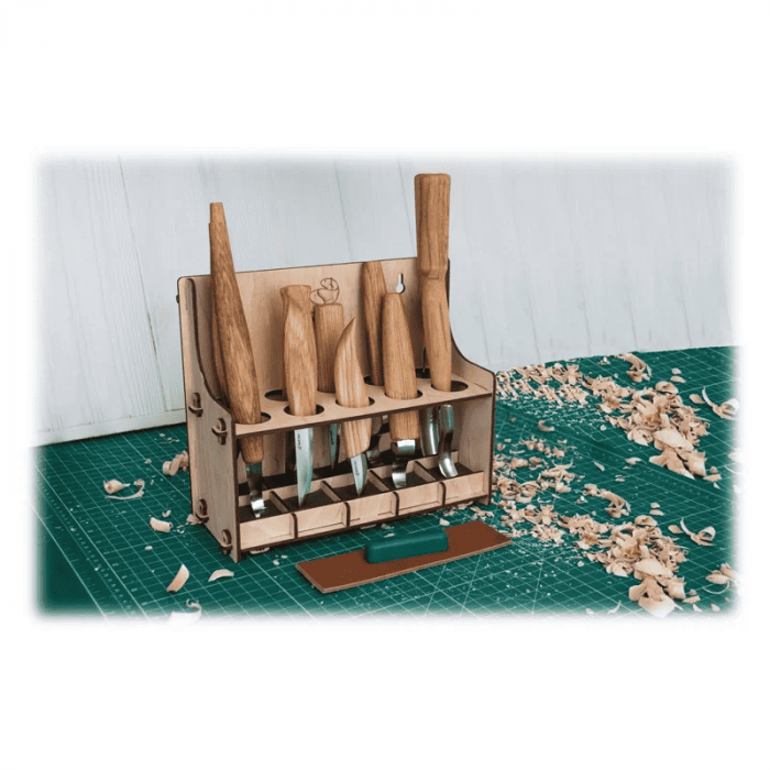 Set de sculptura in lemn, in cutie BeaverCraft S53, 13 piese [7]