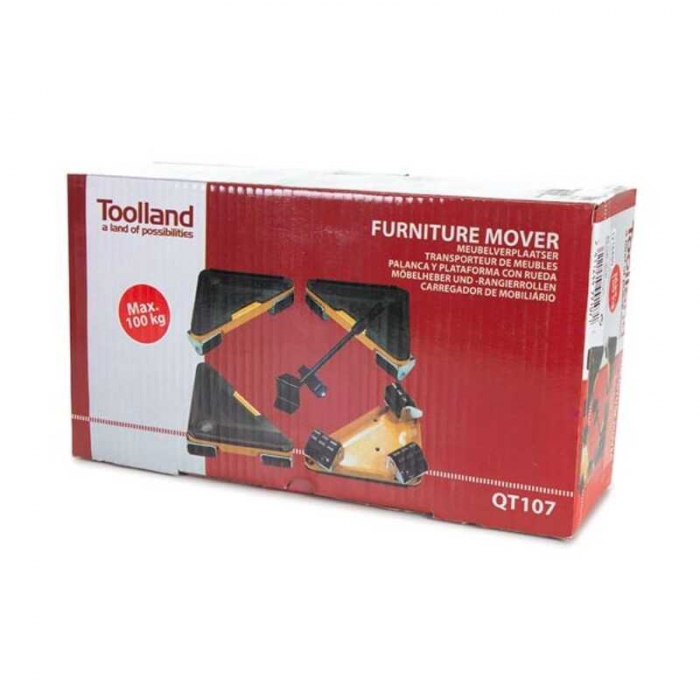 Set de suporti pentru transportat si ridicat mobila Toolland QT107, 100 Kg [5]