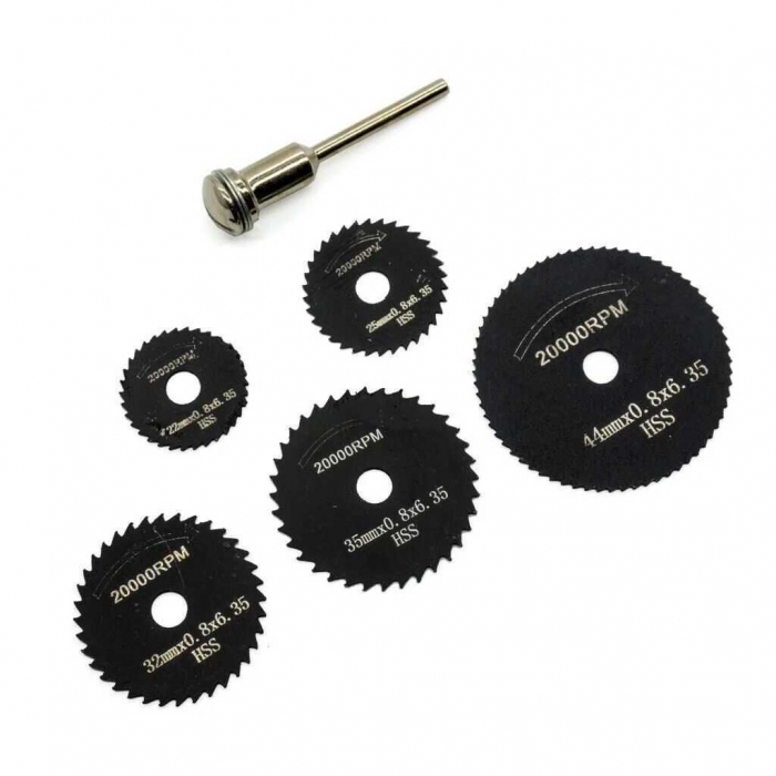 Set discuri HSS pentru masini de gravat ROX Wood 153ROX0088, 6 piese