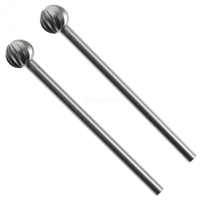 Set freze extradure din otel-wolfram-vanadiu de forma sferica globulara Micromot Proxxon 28725, Ø6 mm, 2 bucati [2]