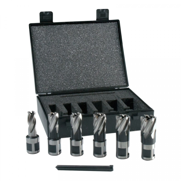 Set freze pentru masina de gaurit cu coloana Evolution CUTTERKIT, O12-22 mm, 6 piese