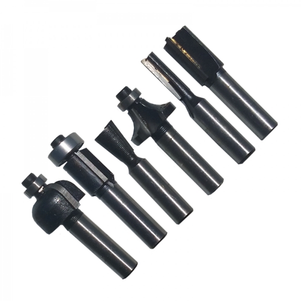 Set freze pentru lemn Gude 58315, Ø8 mm, 6 piese [2]