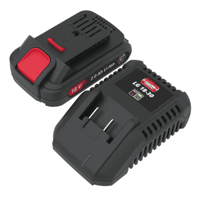 Set incarcator si acumulator Li-Ion Kit LGAP 18-3020 Gude 58540 18 V, 2 Ah [4]