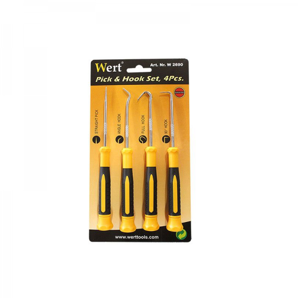 Set instrumente cu varf ascutit si carlige Wert 2690, 170 mm, 4 piese [2]