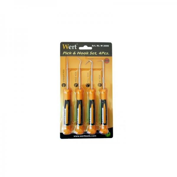 Set instrumente cu varf ascutit si carlige Wert 2690, 170 mm, 4 piese [3]