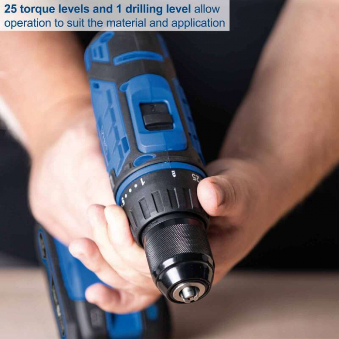 Set masina de gaurit si insurubat cu acumulator C-DTB74/1-X Scheppach 5909315900, 20 V, 2 Ah plus trusa unelte, 74 piese [5]