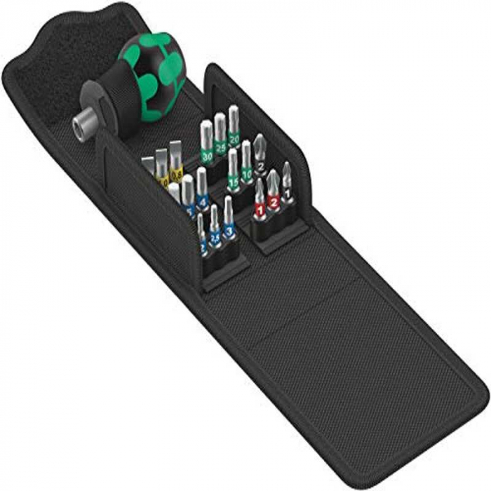 Set mini surubelnita si biti KK Stubby 1 Wera 05057471001, 19 piese