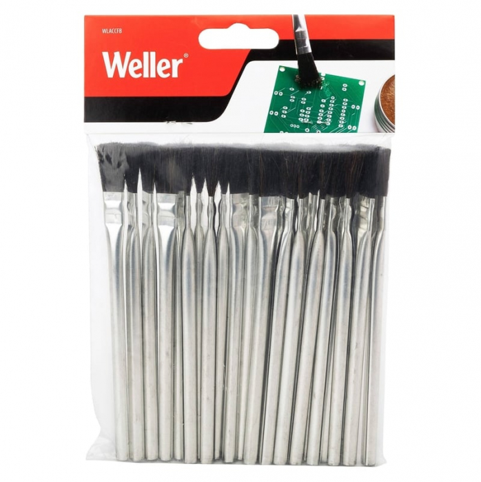 Set pensule de aplicat flux, sacaz, componente electronice WLACCFB Weller WELWLACCFB-02, 140 mm, 25 bucati [1]