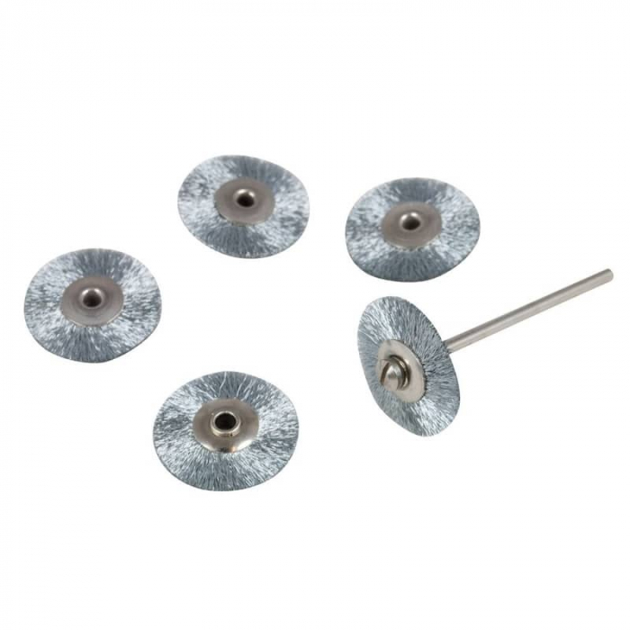 Set perii din inox, slefuire metal Proxxon 28956, Ø22 mm, 6 piese [4]