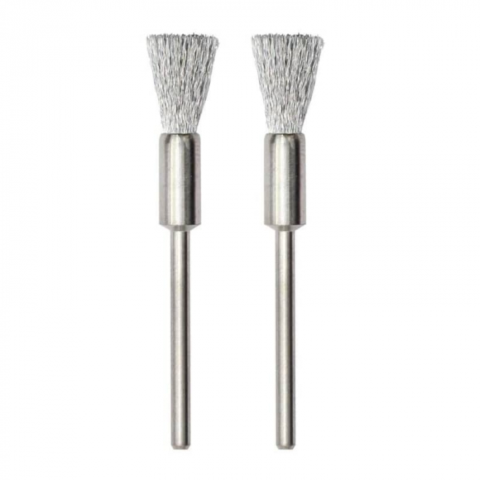 Set perii din otel inoxidabil, slefuire metal Proxxon 28955, Ø8 mm, 2 bucati [3]