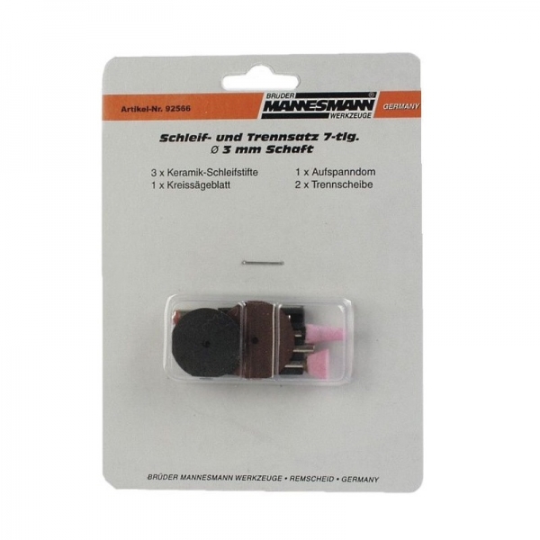 Set pietre si discuri de taiere si slefuire Mannesmann 92566, 7 piese [2]